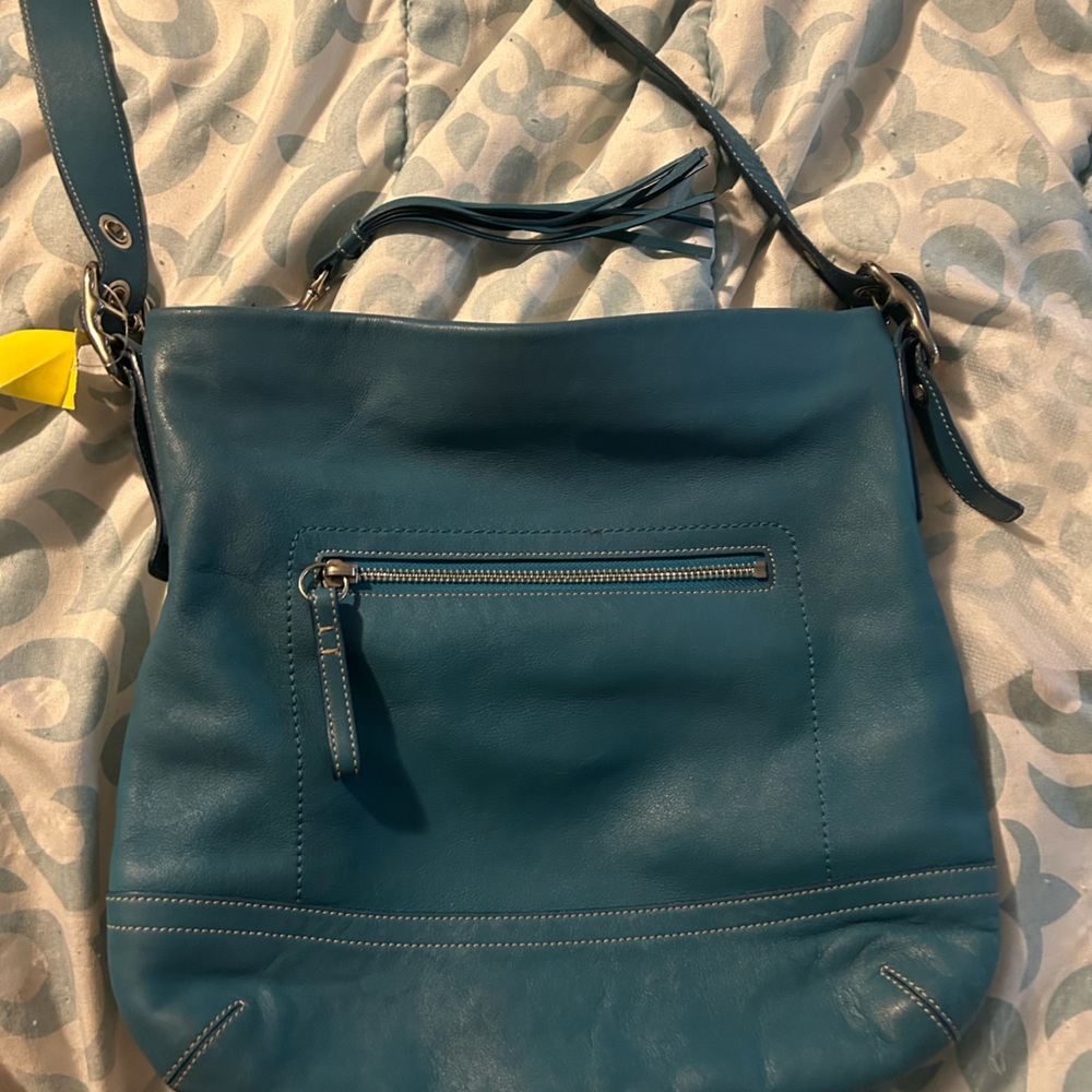 Blue coach bag